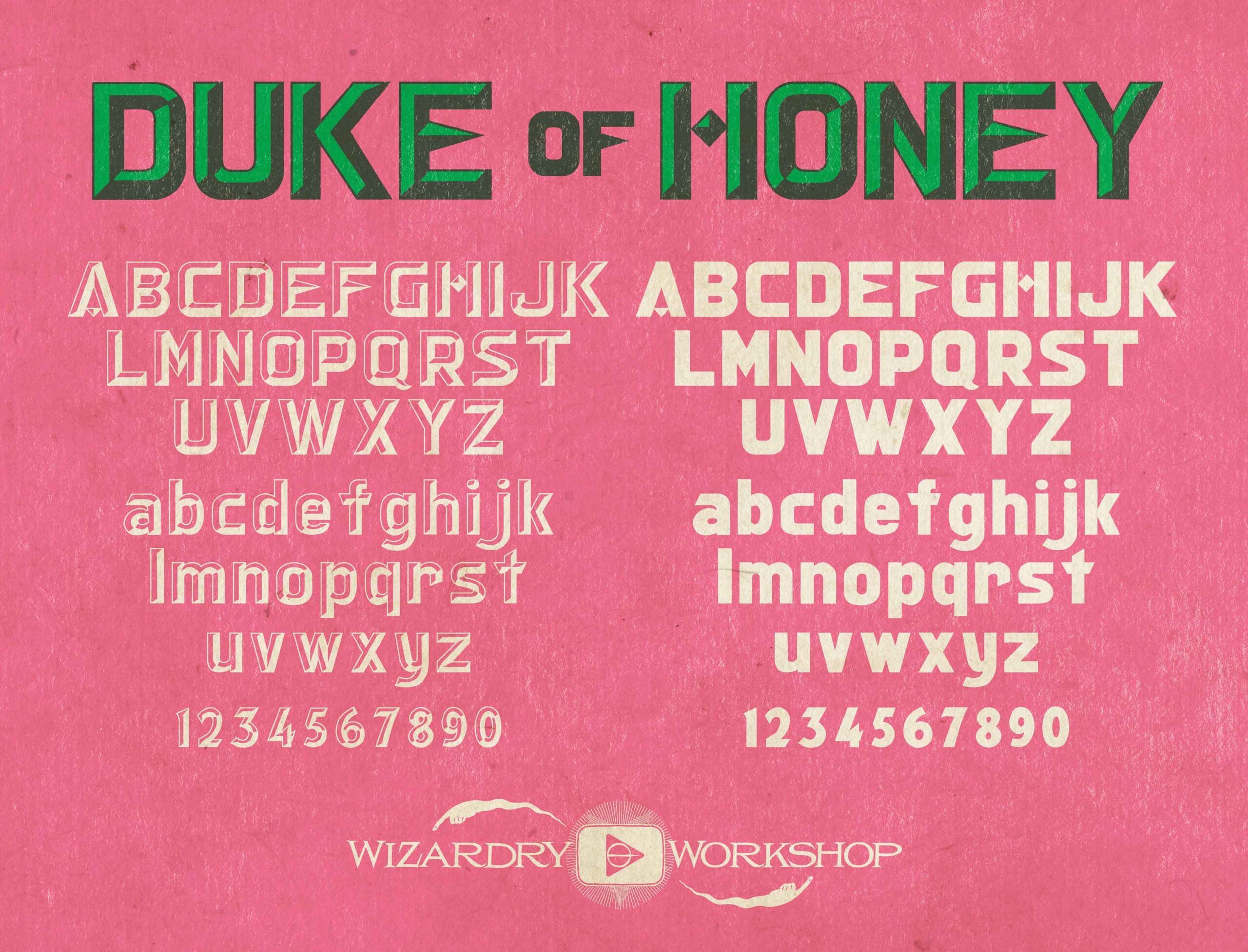 Duke of Honey Font Family