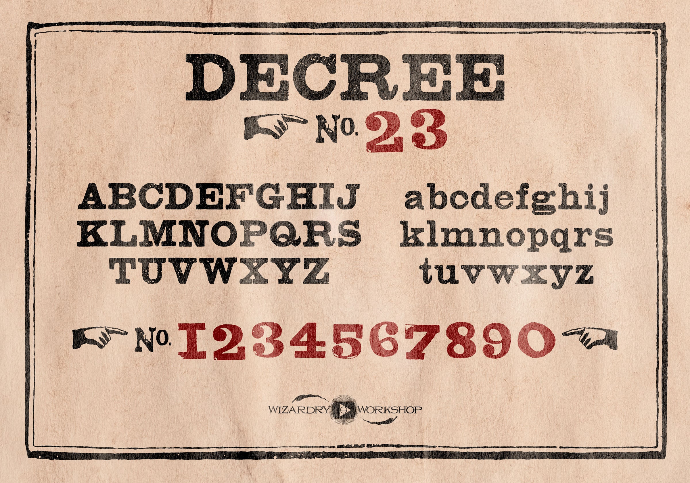 No. 23 Font