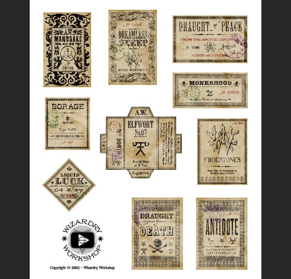 10 Potion Labels - Image 3
