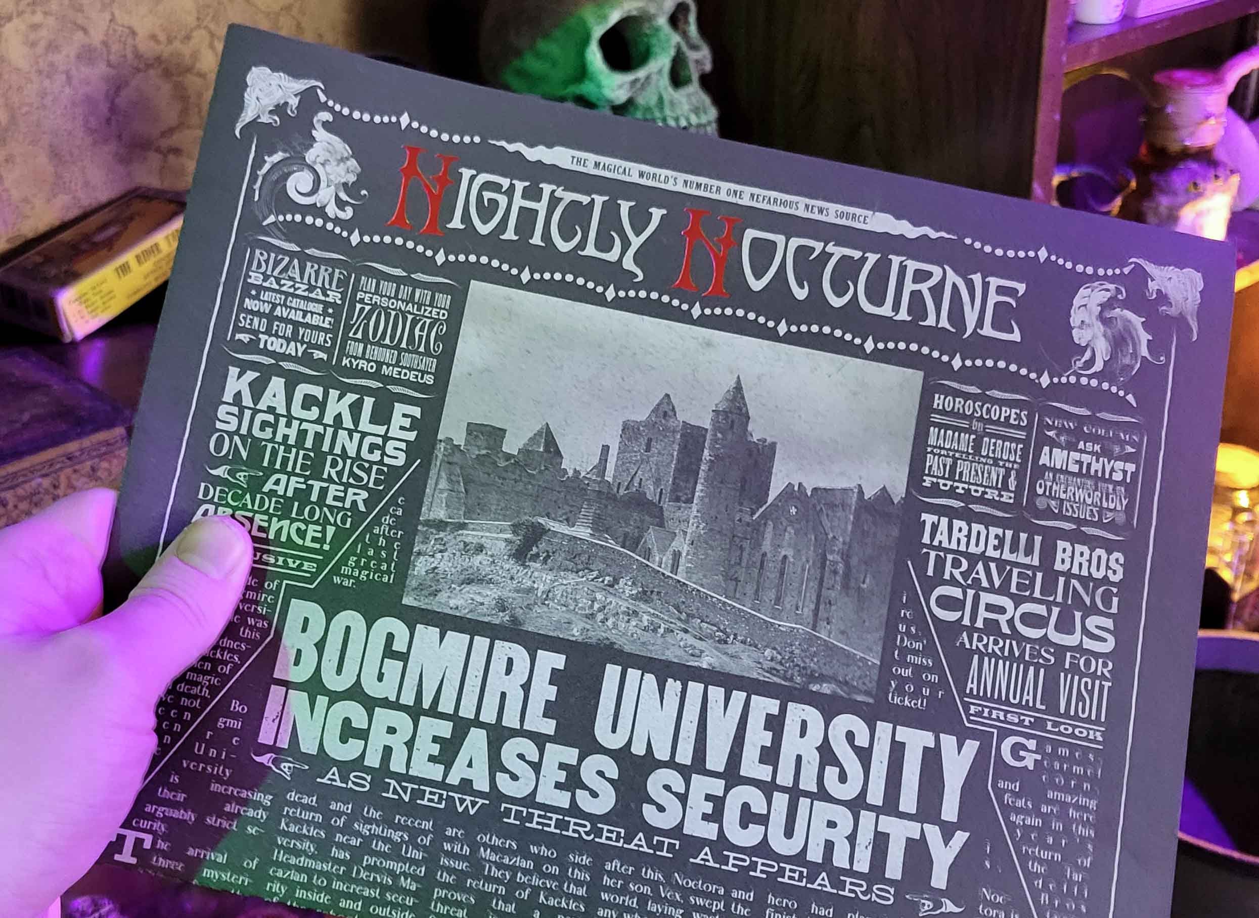 The Nightly Nocturne - Dark Magical Newspaper