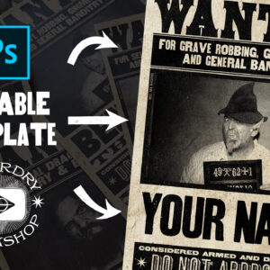 Wanted Poster Editable File - Digital Download